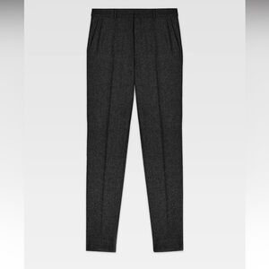 Harmony Paris Peter Anthracite Wool Flannel Trouser Pants Mens Size 48
